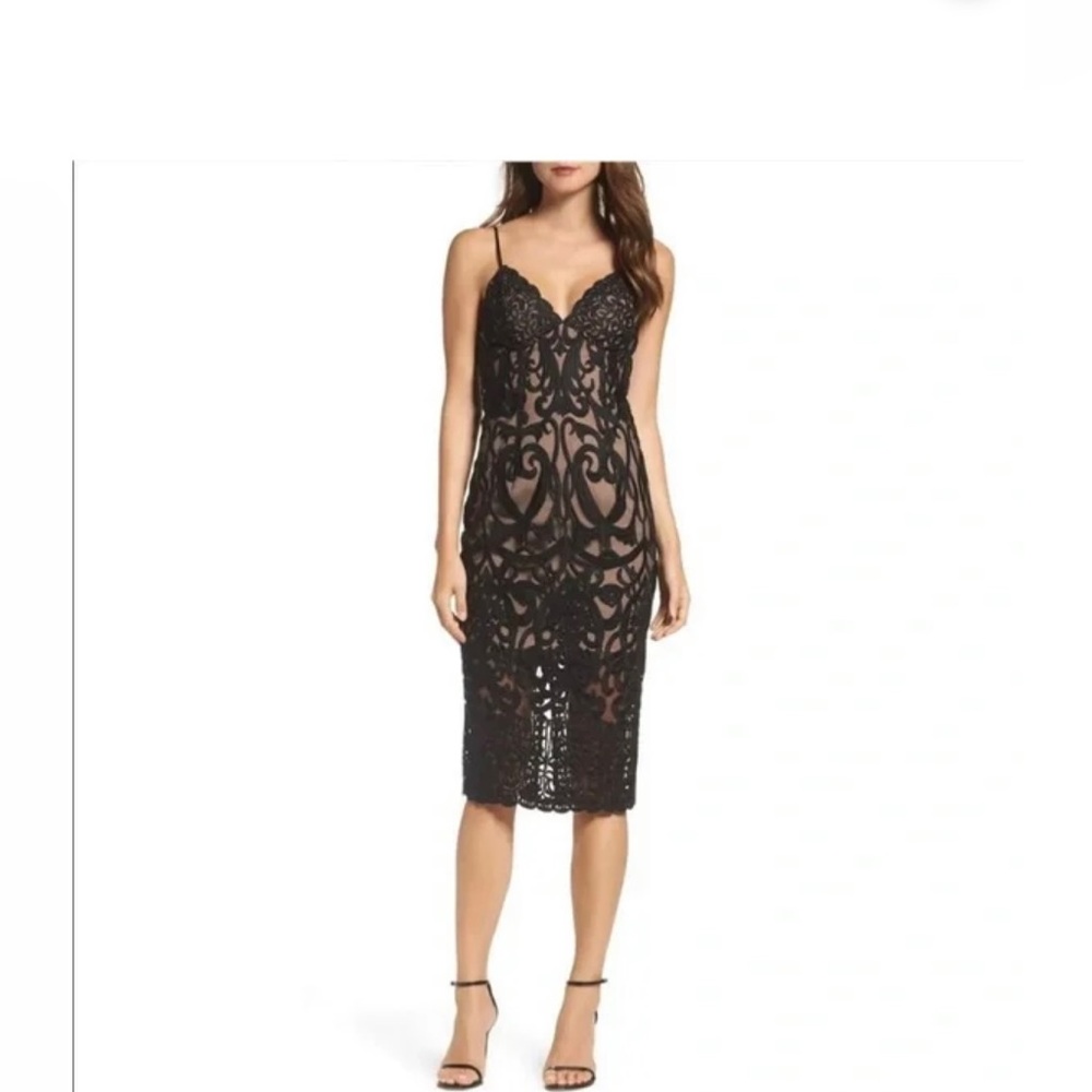 Bardot Gia Black Lace Dress size 4 XS